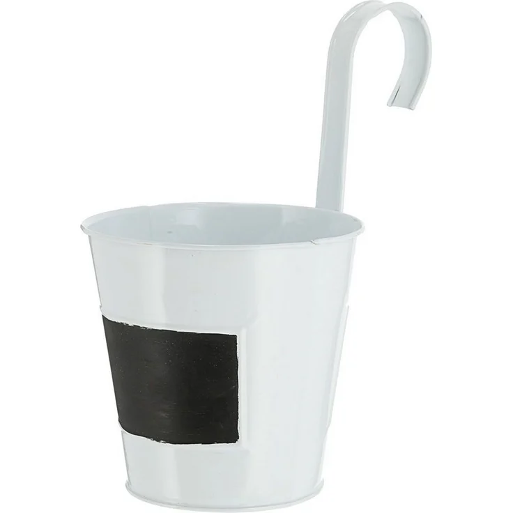 CEPEWA Übertopf Übertopf 6er Set, weiß Ø15cm H5cm, Kräutertopf zum Beschriften (6 St) – Bild 3