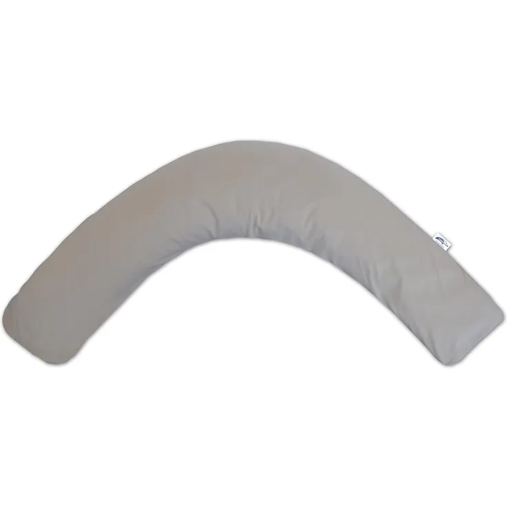 Theraline Das Komfort Stillkissen grau, mit Dinkelspreu