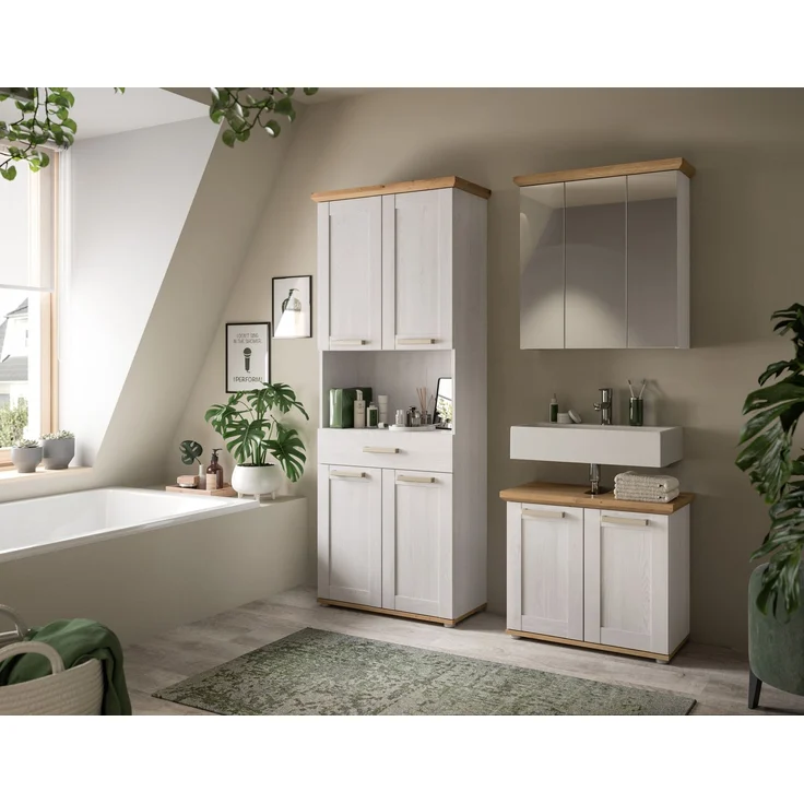 Verona Hochschrank breit in Sibiu Lärche Nachbildung – Bild 5