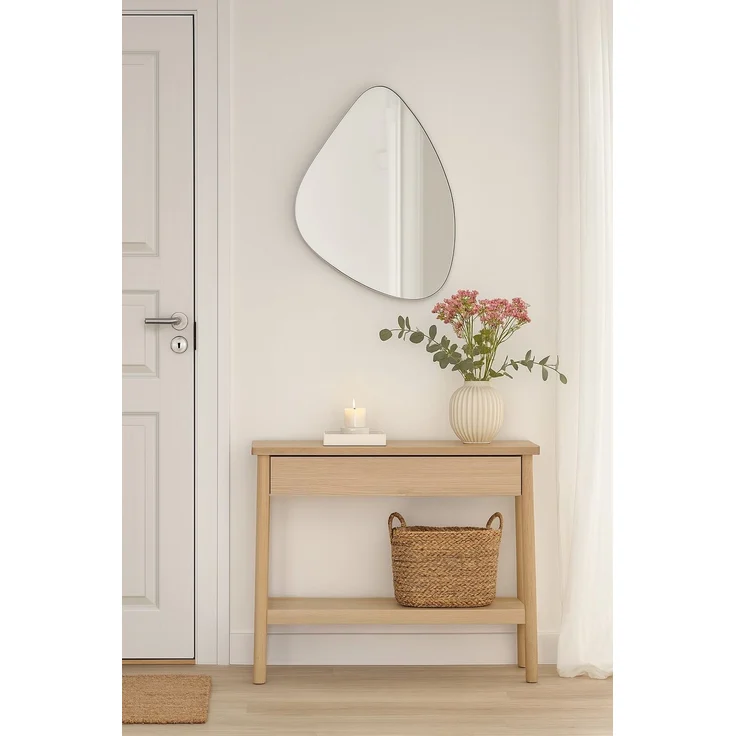Wandspiegel in Silber – Modernes Design mit Metallrahmen (52x63 cm) – Bild 3