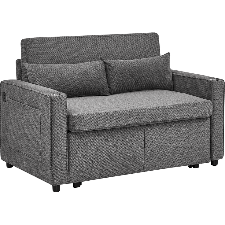 ZUBALIYA Sofa mit USB - Anschluss, für Wohnzimmer und Apartments, mit stabilem Untergestell, für den täglichen Gebrauch, Blau – Bild 15