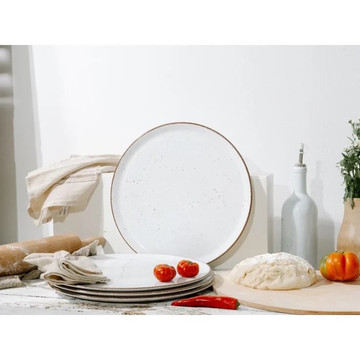 Vintage Nature Weiss, Pizzateller 4-tlg (mo) – Bild 2