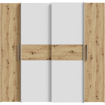 KALIXTUS Kleiderschrank, Front white (120A06) Artisan oak (D78)/white120