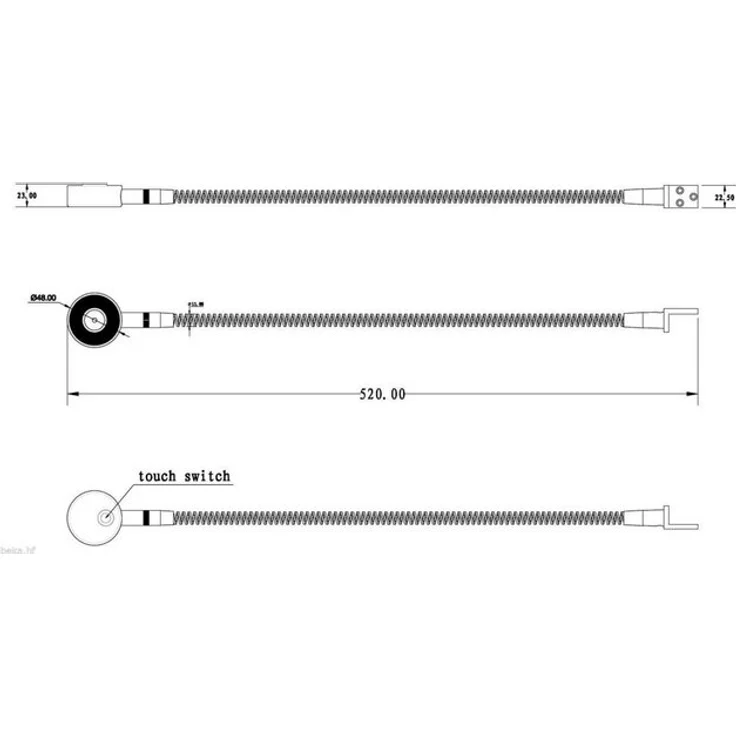 kalb Bettleuchte LED Leseleuchte Bettlampe Flexleuchte chrom silbergrau Touch Schalt, warmweiß – Bild 4
