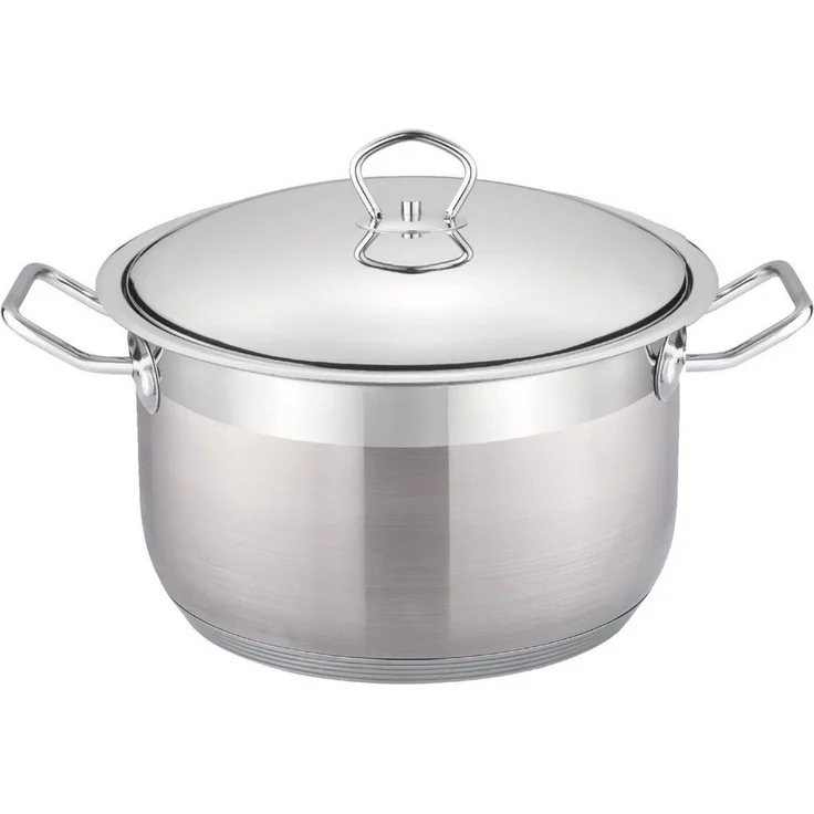 XXL Kochtopf Topf Ø40 Edelstahl mit Deckel 26L Induktion Cheffinger SS40-SH – Bild 2