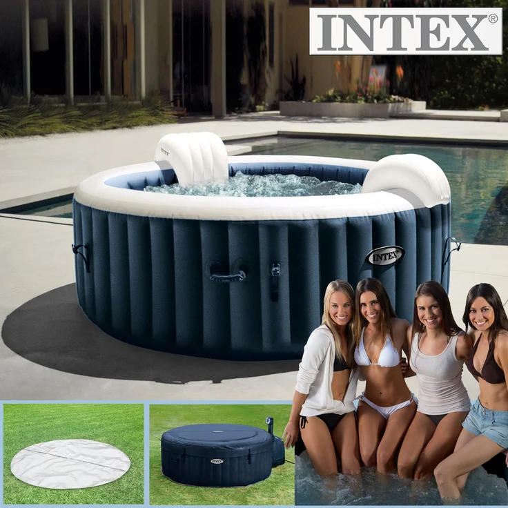 Intex Whirlpool 'Pure Spa Plus Bubble Massage', Ø 216x71 cm – Bild 4