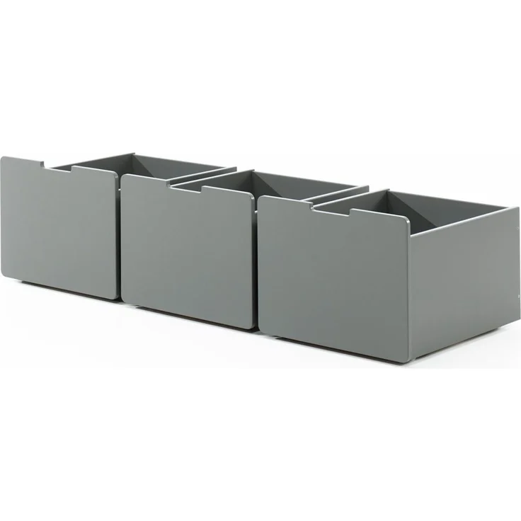 Bettschublade Karolina 50x60x40 Bettschubkasten MDF Grau – Bild 1