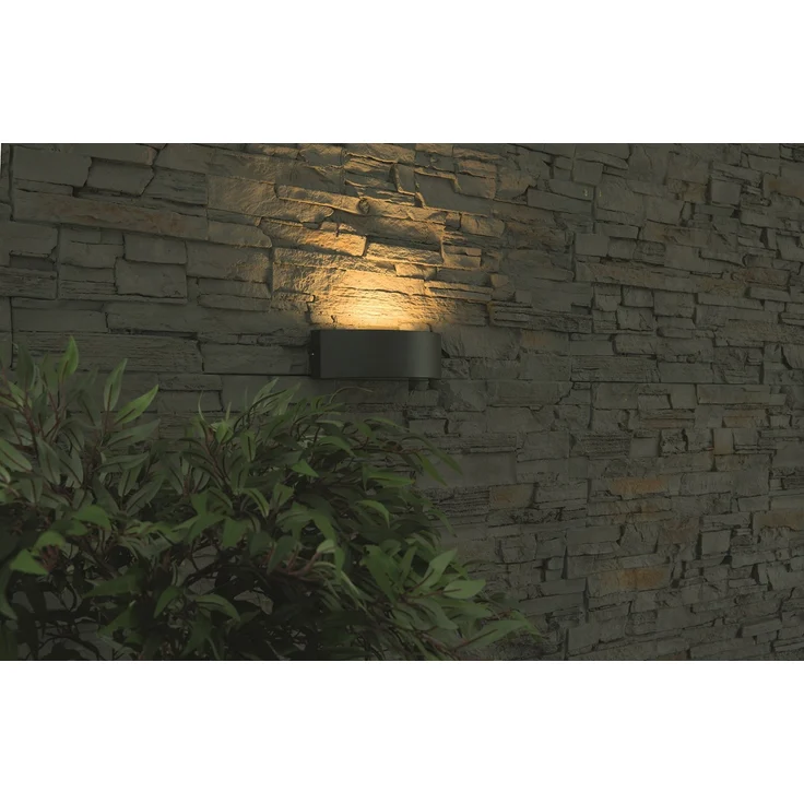 Heitronic 35279 LED Wandleuchte Hoja anthrazit E27 Up-Downlight – Bild 5