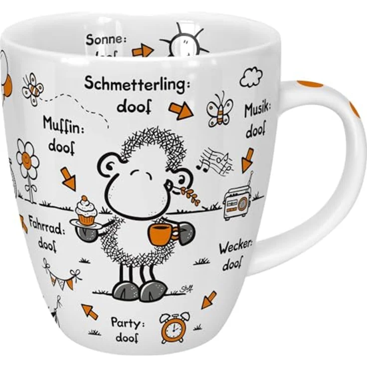Sheepworld Tasse "Ohne Laune ist alles doof" | Porzellan, 45 cl | Tasse für Kaffee und Tee, Tasse mit Spruch | 46505 – Bild 3