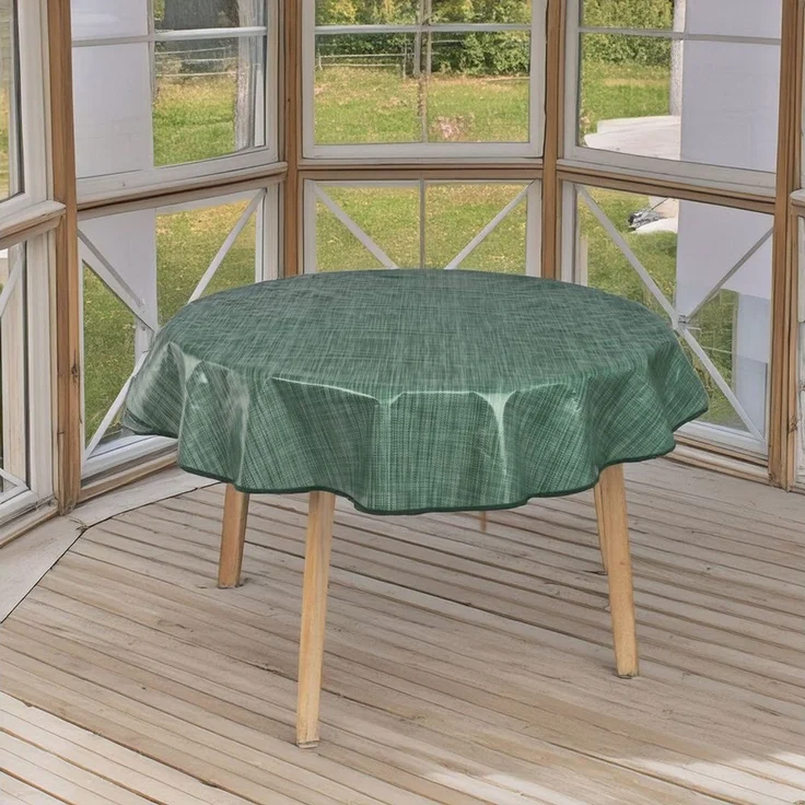 laro Tischdecke rund 140 cm wachstuchtischdecke Tischdecke abwaschbar – Bild 2