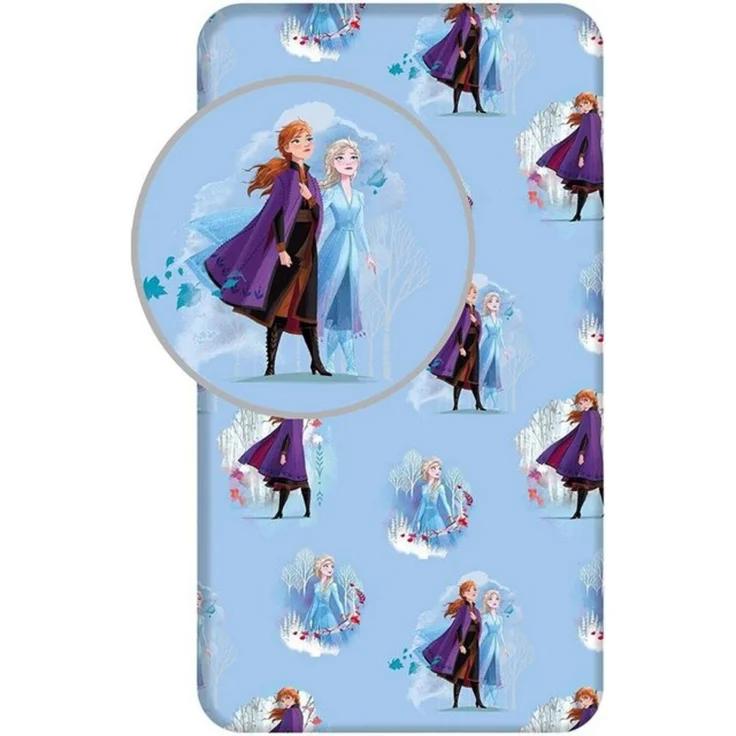 Disney Frozen Spannbettlaken 90x200 cm – Baumwolle – Kinderbett Bezug – Bild 2