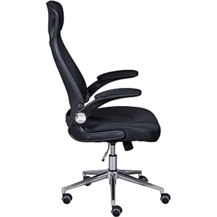 MID.YOU Drehstuhl „Mid.you“, Schwarz, Textil, verstellbar, 68-65x114-122 cm, ideal für Arbeitszimmer – Bild 3