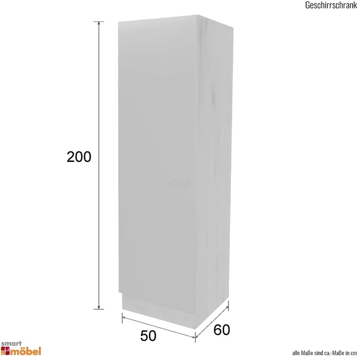 Flex-Well Seitenschrank Nano (B x H x T) 50 x 200 x 57 cm, für viel Stauraum – Bild 2