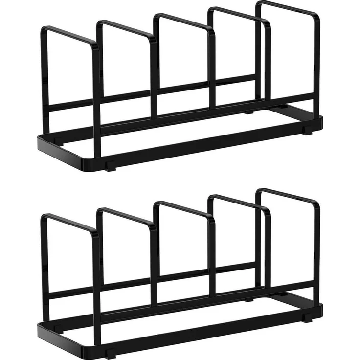 Tellerständer Tellerhalter Abtropfgestell Schwarz Large-2 Stück – Bild 8