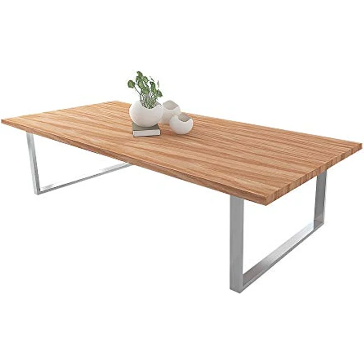 Montixx® 2X (1 Paar) Quadrat Couchtisch & Tischkufen Bank Tischuntergestell B 60cm x H 40cm Edelsthal – Bild 3