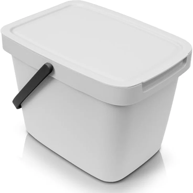 YourCasa Biomülleimer YourCasa® Biomülleimer Küche 6L Komposteimer für alltäglichen Biomüll, Mit Wandhalterung – Bild 9