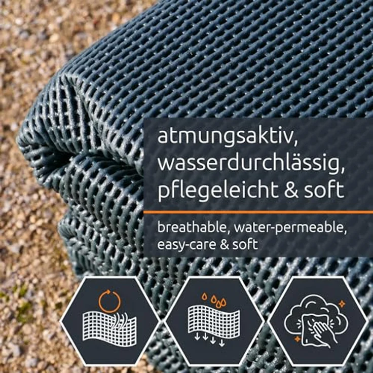 yourGEAR Outdoorteppich yourGEAR Outdoor Soft Carpet 250 x 400 cm - Vorzeltteppich Zeltteppich – Bild 4
