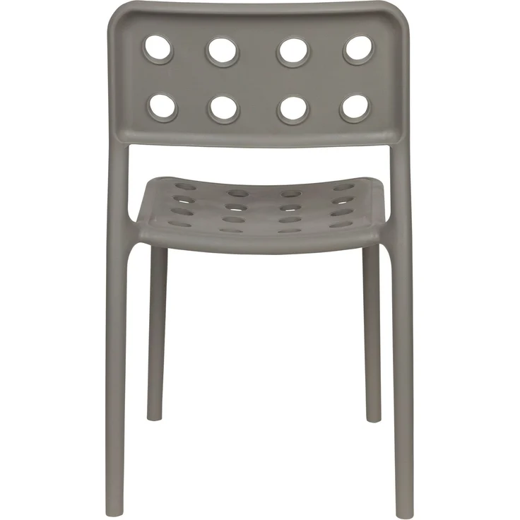 Gartenstuhl Serra im 4er-Set, Grau aus wetterfestem Kunststoff 45,5x53x80 cm – Bild 7