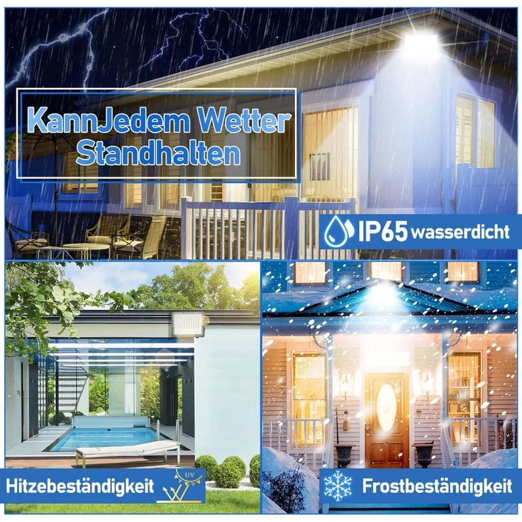 Clanmacy Flutlichtstrahler LED Flutlichtstrahler 50W Außenbeleuchtung Floodlight LED, Außenstrahler, Kaltweiß – Bild 4