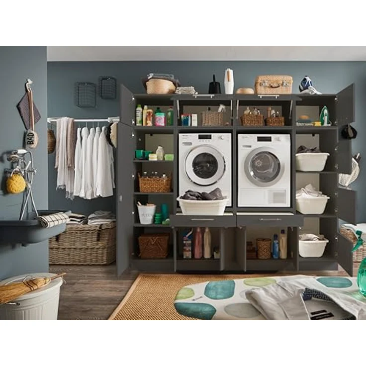 Laundreezy Mehrzweckschrank-Set LAUNDREEZY LDSK15, Breite 235 cm – Bild 5