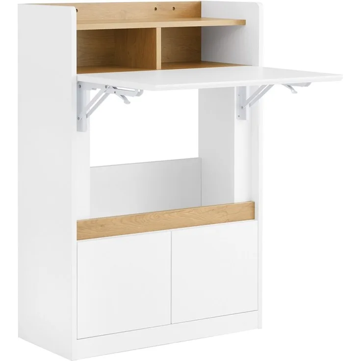 SoBuy FWT109-WN Schreibtisch, Spanplatte, Melamin, Weiß, 63 x 93 x 30 cm