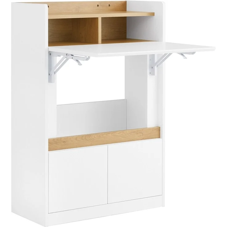 SoBuy FWT109-WN Schreibtisch, Spanplatte, Melamin, Weiß, 63 x 93 x 30 cm – Bild 1