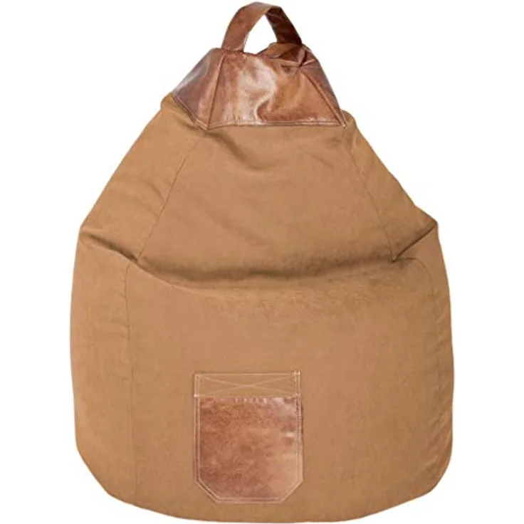 Sitting Point Beanbag Jamie, 260 l Outdoor-Sitzsack aus Polyester mit formstabiler Polystyrol-Füllung, Sand