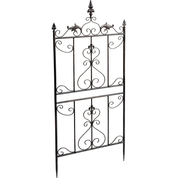 Rankgitter INES 2er Set - 51 x 3 x 124 cm, Metall, Bronze | Rankhilfe Kletterpflanzen Gartendekoration – Bild 6