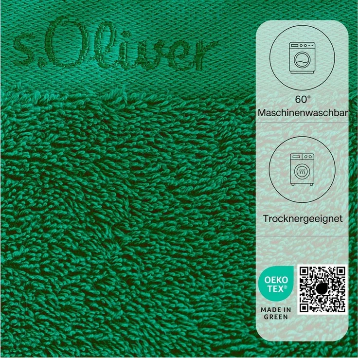 s.Oliver Waschhandschuh s.Oliver, Premium Qualität, 600 gr/m², auch als Sets erhältlich, Walkfrottier (1-St), große Farbauswahl, auch als Duschtuch, Handtuch, Gästetuch – Bild 4