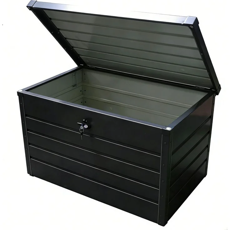Metall-Aufbewahrungsbox Gartentruhe 300L Stauraum wetterfest – Bild 4