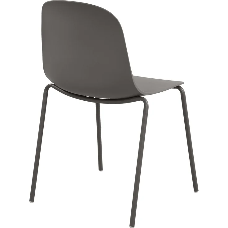 CLP Stapelstuhl Hardin mit ergonomischer Kunststoffschale und stabilem Metallgestell - Farbe:taupe – Bild 6