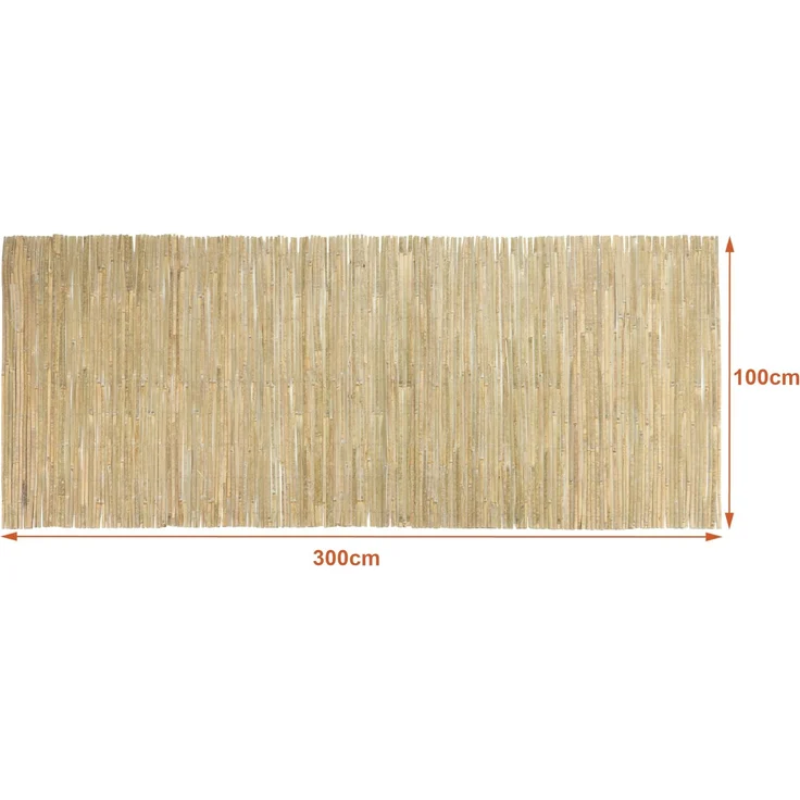 Bambuszaun Baarle 100x300cm Natur [casa. pro] – Bild 2