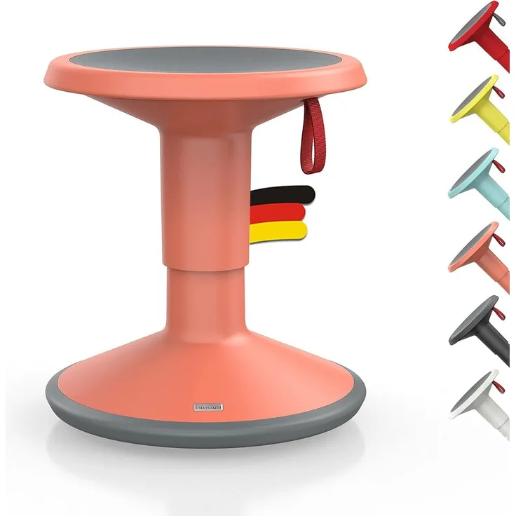 Interstuhl UPis1 Junior Edition - Made in Germany inkl. 10 Jahren Garantie für einen geraden Rücken (Lachsorange, Junior Edition)
