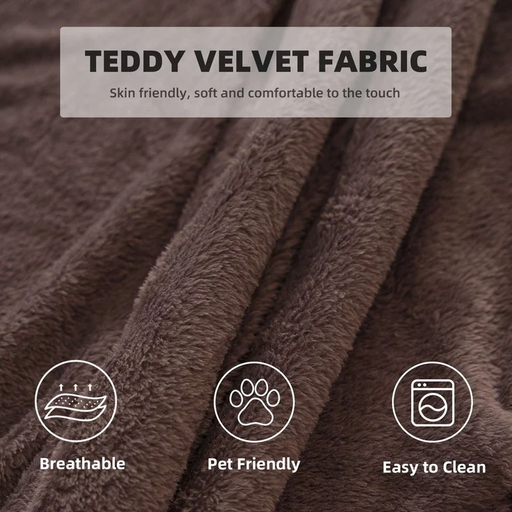 3FT Sitzsack,Sitzsackstuhl, Sofa für Erwachsene,weicher und bequemer Lesestuhl,geeignet für Schlafzimmer, Balkone und andere Orte--Braun--90x90x50cm--YOUDENOVA – Bild 3