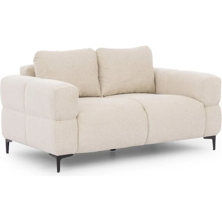 S-Style Möbel 2-Sitzer Sofa Cardea in Bubble-Optik aus weichem Strukturstoff, mit Wellenfederung und hohem Sitzkomfort – Bild 4