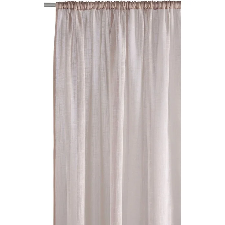 LeGer Home by Lena Gercke Gardine Zayla, 1 Stück, Stangendurchzug, Leinenoptik, Langstreifen-Look (1 St), Stangendurchzug, halbtransparent, Leinenoptik, Längsstreifen, Stangendurchzug, leichtes Material – Bild 3