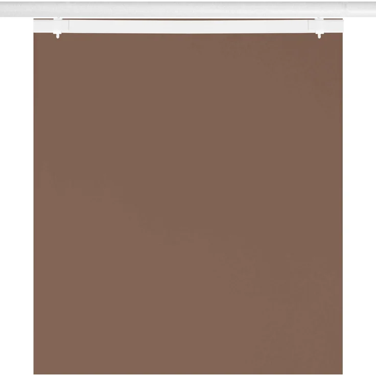 Bestlivings Flächenvorhang Elena 3er Pack (B x H) 60 x 260 cm Dunkelbraun, transparenter einfarbiger Schiebevorhang, in vielen Farben – Bild 4