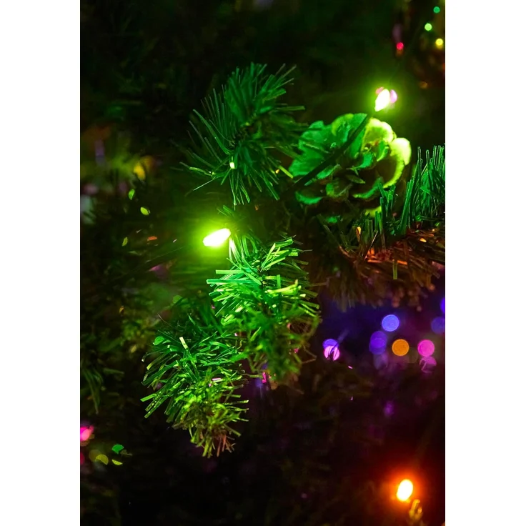 Northpoint LED-Lichterkette LED Effektlichterkette mit Musiksensor 100 LEDs IP44 10m lang Timer – Bild 4