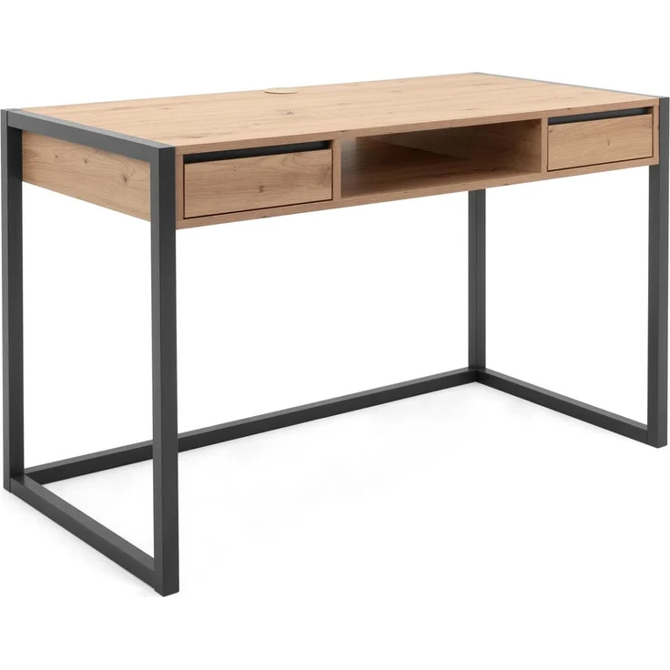 Schreibtisch >Arvada< in Artisan Eiche aus MDF - 120x75x60cm (BxHxT) – Bild 1