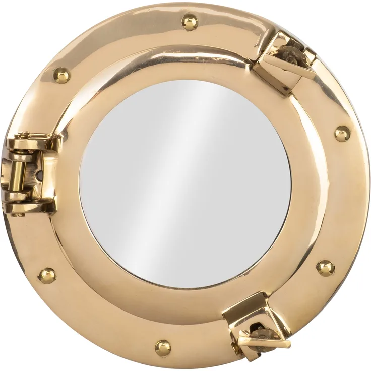 Bullauge Nautik Spiegel Maritim Schiff Nautika 20 cm Messing rund