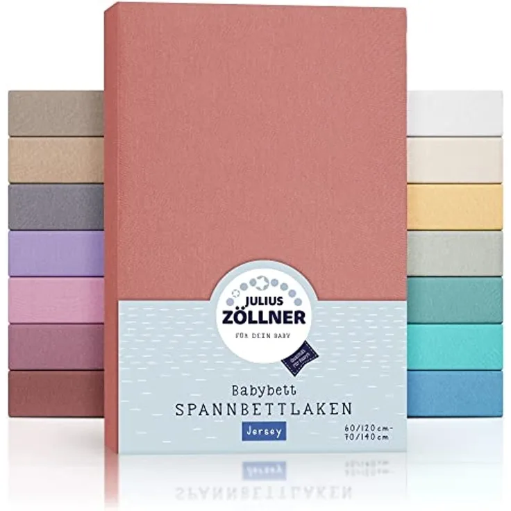 Spannbetttuch Jersey 70*140 terra