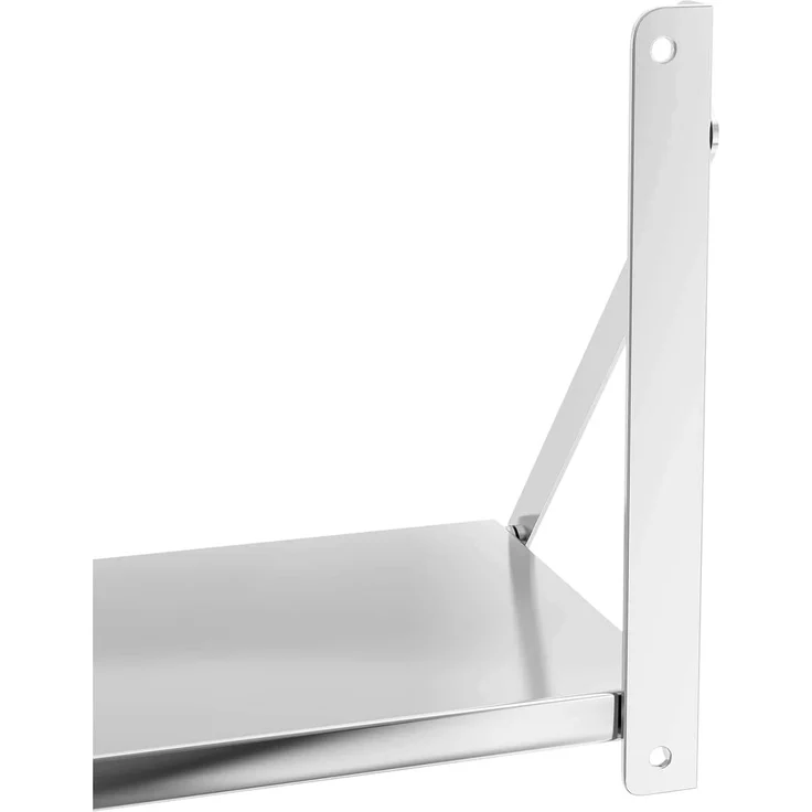Royal Catering Hängeregal Wandbord klappbar 40 kg Wandregal 60x30 cm Edelstahl Küchenregal – Bild 5