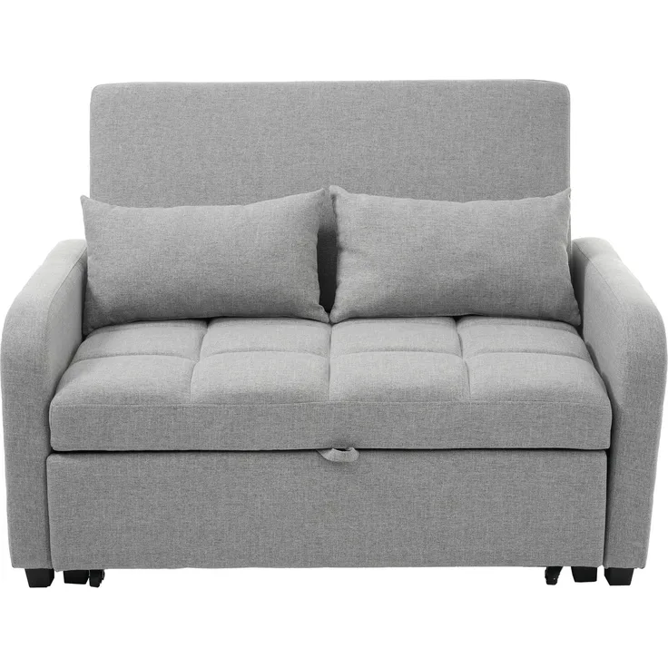 Wohnora-Multifunktionale Klapp-Sofa-Bett, Verstellbares Rückenteil Sofa, Ideal für kleine Wohnungen und Studentenwohnheime, 180x127 cm Komfort-Sofa-Bett,H 94cm x T 127cm x B 75cm,Antikgrau