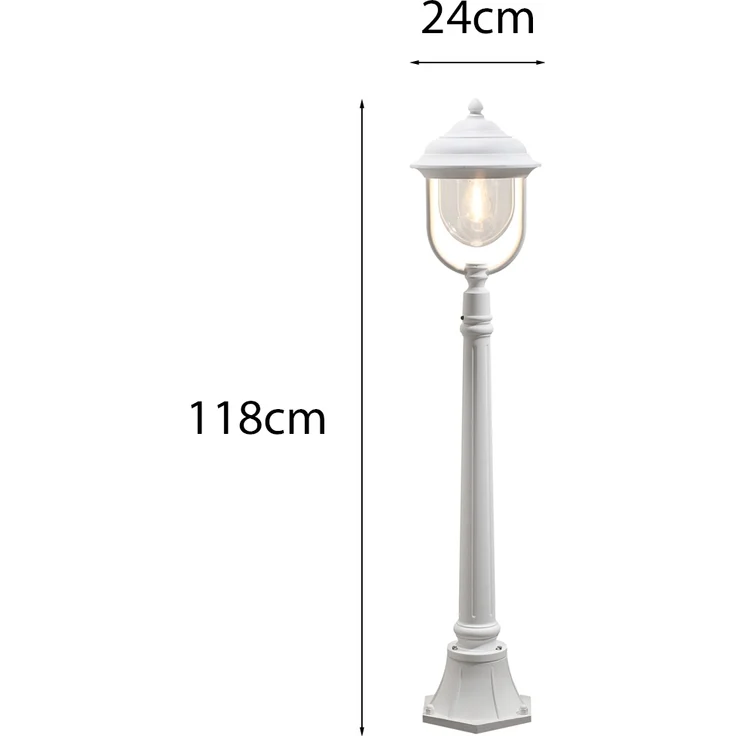 KONSTSMIDE No. 7225-250 Aussenwegeleuchte Parma Alu Weiß Matt H 118 cm – Bild 3