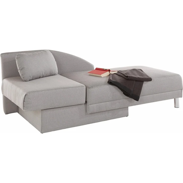 Jockenhöfer Gruppe Recamiere Roy, Chaiselongue mit Bettfunktion und Bettkasten, inklusive Federkern – Bild 3