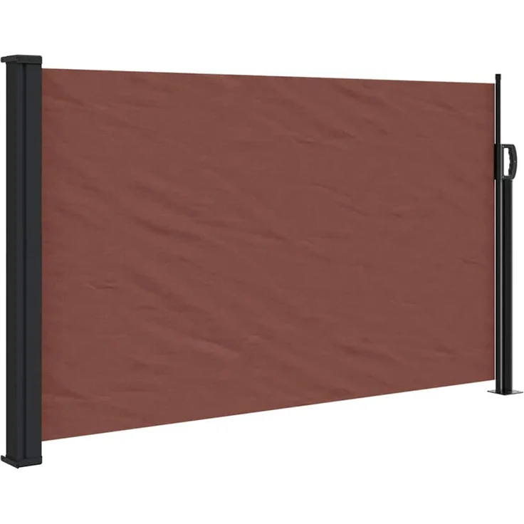 Seitenmarkise Ausziehbar, Balkon Sichtschutz Braun 120x600 cm – Bild 2