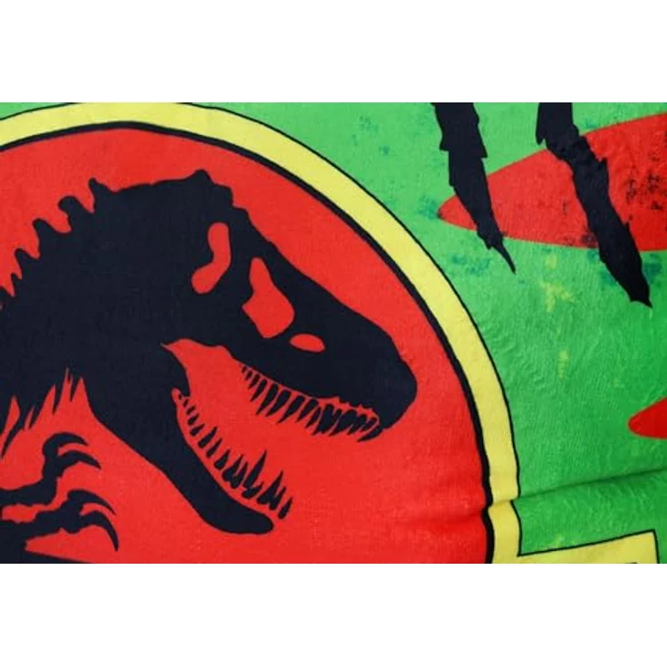 SD TOYS Quadratisches Dekokissen, Jurassic Park Logo, 45 x 45 cm, vakuumverpackt, grün – Bild 4