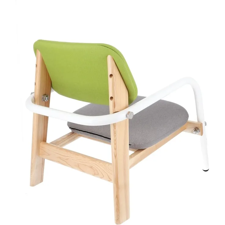 Sessel Billy Stoff, Retro Chic skandinavisch, gepolstert, weiss grau grün, Metallgestell