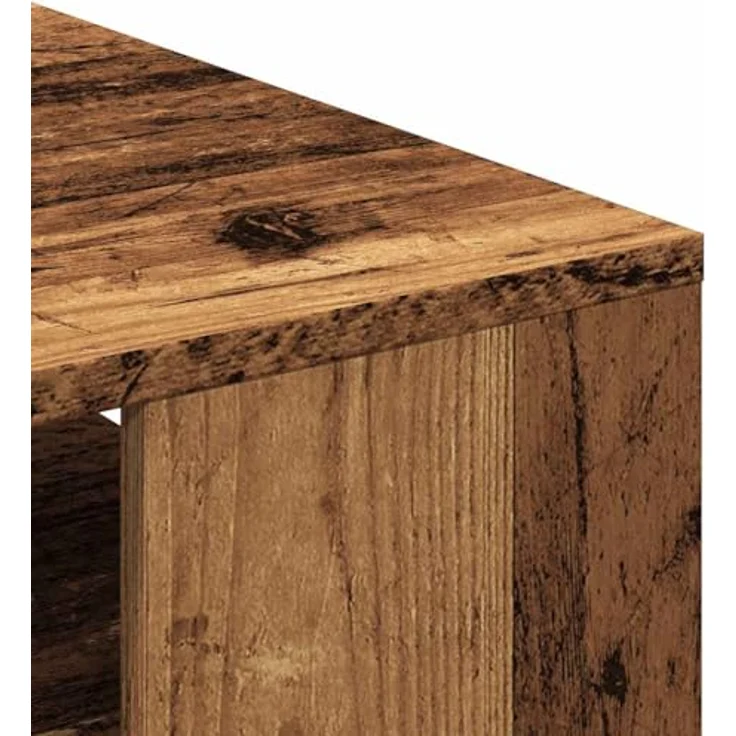vidaXL Couchtisch Altholz-Optik 55x55x42 cm Holzwerkstoff 856802 – Bild 8