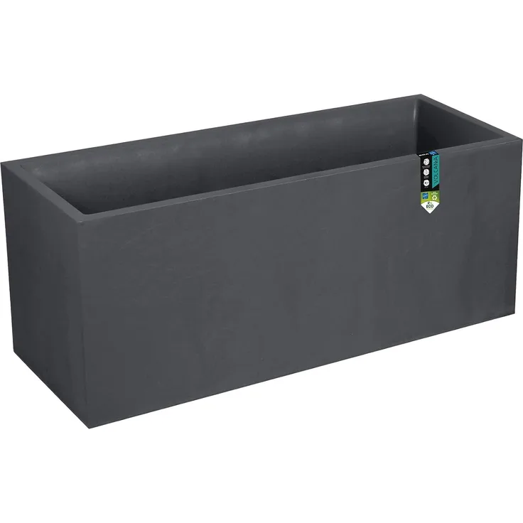 EDA Plastiques 13731 BR. T SX1 Volcania Blumenkasten, Kunststoff, 100 x 40 x 40 cm 3086960223724